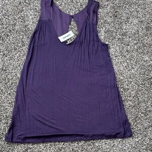 Old Navy Purple V-Neck Sleeveless Tank Top